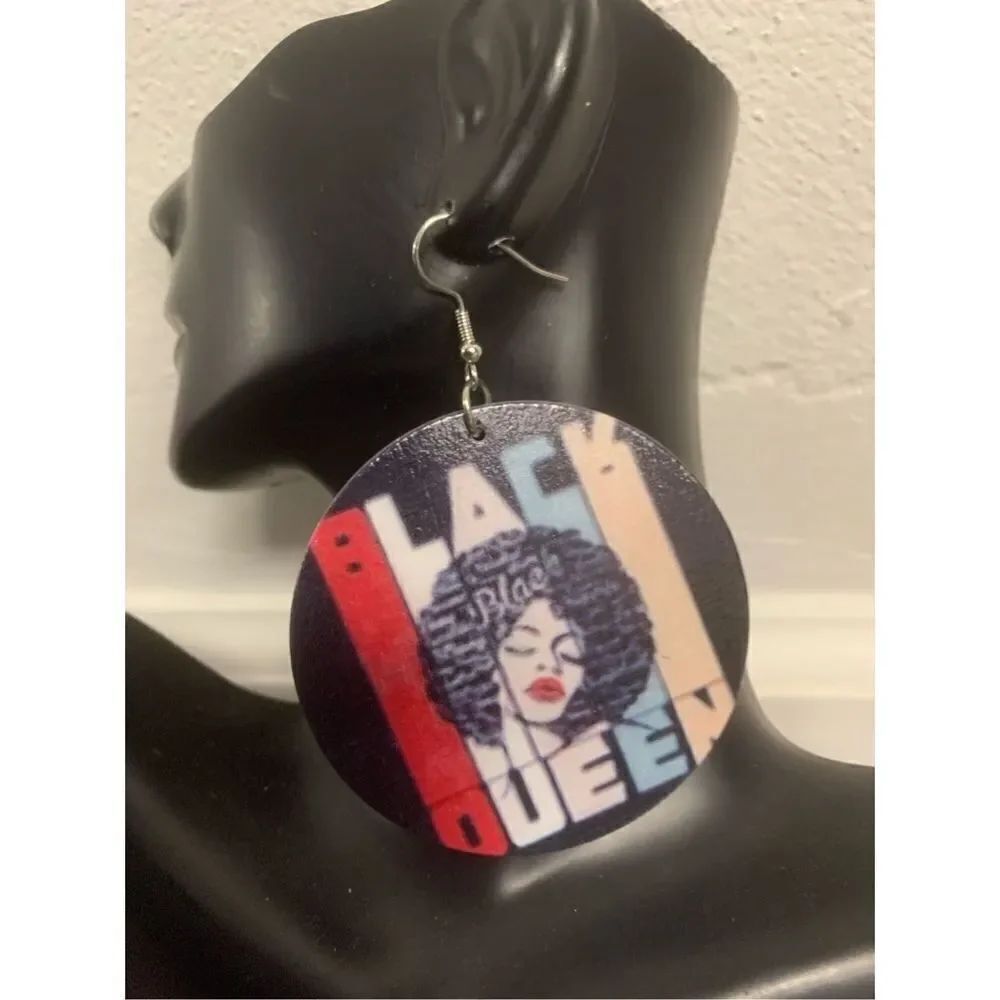 Afrocentric Statement Earrings  - Picture 2 of 2